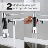 Modern Kitchen Faucet with Versatile Articulated Spray,Wall Mounted Faucet