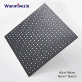 Shower Head 16 Inch Luxury Ultrathin Rainfall Shower Head Stainless Steel Chrome Nickel Bathroom Faucet Accessory