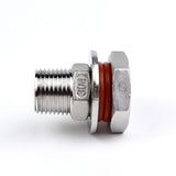 1/4” 3/8” 1/2'' BSP Homebrew Hardware Kettle/Keg Weldless Bulkhead 304 Stainless Steel Fitting DN8 DN10 DN15