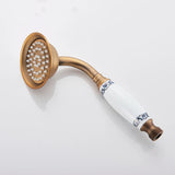 Chrome/Antique Brass/Black Bronze Golden Brass Ceramic Handle Shower Head Telephone Style Bathroom Hand Shower Head Spray