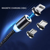 Magnetic Micro USB Cable For iPhone 12 11 8 Samsung Android Fast Charging Magnet Charger USB Type C Cable Mobile Phone Cord Wire