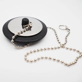 Q1JB Rubber Choke Bathtub Drain Stopper with Chain Bath Plug Drain Tub Stopper for Home and Hotel 1PC