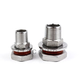 1/4” 3/8” 1/2'' BSP Homebrew Hardware Kettle/Keg Weldless Bulkhead 304 Stainless Steel Fitting DN8 DN10 DN15