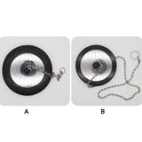 Q1JB Rubber Choke Bathtub Drain Stopper with Chain Bath Plug Drain Tub Stopper for Home and Hotel 1PC
