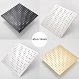 Shower Head 16 Inch Luxury Ultrathin Rainfall Shower Head Stainless Steel Chrome Nickel Bathroom Faucet Accessory