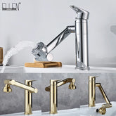 ELLEN Multifunction Bathroom Sink Faucet Hot Cold Water Mixer Crane Antique Bronze Deck Mounted Universal Water Taps EL13266
