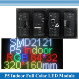 P5 LED screen panel module Indoor 320*160mm 64*32pixels 1/16 Scan SMD2121(SMD2020) Full color P5 LED display panel module