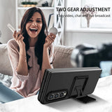 For Galaxy Z Fold 6 5 4 Case With Built-in Kickstand Bracket Camera Protection Anti Scratch Case Black Blue Green Red For Fold 3