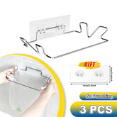 Kitchen Trash Rack Cabinet Door Trash Bag Organizer Stainless Steel Closet Trash Organizer