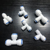 1/4" 3/8" OD Hose Tube 1/4" 1/2" 3/4" 1/8" Plastic Pipe Quick Connectors RO Water Connector Fittings Reverse Osmosis System