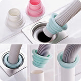 Household Sewer Pipe Seal Ring Anti-odor Telescopic Washing Machine Floor Drain Plug Connector Kitchen Bathroom Pipe Accessories
