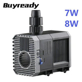 220V 7W 8W 500L/H 600L/H Aquarium Submersible Pump Fish Tank Pumping Circulating Water Pump Pool Filtration Fountain Rockery