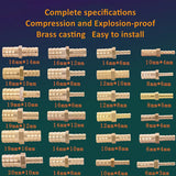 1pcs Brass 2 Way Reducing Straight Hose Barb Barbed Pipe Fitting Reducer Copper Coupler Connector Adapter 4 19 6mm-3mm 8mm-10mm