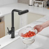 Flying Rain Pull-Out Faucet For Hot and Cold Washing Vegetable Basin Sink Splash Proof Retractable Stainless Steel Kitchen Fauce