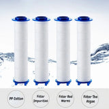 PP Cotton Filter Shower Head Replacement Filters Cartridge Water Purification for Most Hand Held Bath Sprayer Bathroom Accessory
