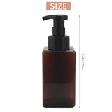 2 Pack Foaming Soap Dispenser 15Oz Refillable Foam Liquid Hand Soap Empty Plastic Pump Bottle Container - Brown 450Ml
