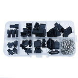 200PCS 2.54mm Pitch 2/3/4/5Pin JST SM Connectors Male and Female Header Plug Housing Pin Connectors Crimp Terminal Adapter
