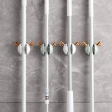 Mop Clip Wall-mounted Hole-free With Hooks Light Luxury Deer Household Multifunctional Mop Organiser