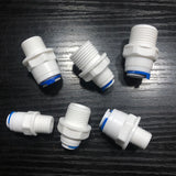 1/4" 3/8" OD Hose Tube 1/4" 1/2" 3/4" 1/8" Plastic Pipe Quick Connectors RO Water Connector Fittings Reverse Osmosis System