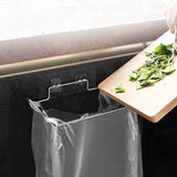 Kitchen Trash Rack Cabinet Door Trash Bag Organizer Stainless Steel Closet Trash Organizer