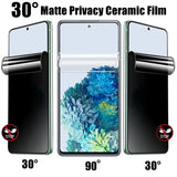 Matte Ceramic Privacy Screen Protectors for Samsung Galaxy S21 S20 S22 Ultra FE Note 20 9 8 10 S7 S8 S9 S10 Plus Anti Spy Film