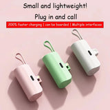 Mini 30000mAh Power Bank Capsule Large Capacity Portable Wireless Fast Charging External Battery For iPhone Type-c New