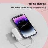 Mini 30000mAh Power Bank Capsule Large Capacity Portable Wireless Fast Charging External Battery For iPhone Type-c New