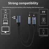 OTG 2 IN 1 Elbow Type USB C to 3.5mm Jack AUX Audio Headphone Adapter Fast Charger 60W for Samsung iPhone15 Huawei Xiaomi Tablet