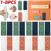 Self-Adhesive Power Strip Holder Plug Fixer Sticker Punch Free Wall-mounted Socket Retainer for Phone Charger Cable Management