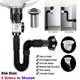 Flip-Top Kitchen Sink Drain Pipes,Retractable Deodorizing Drainer,Flexible Downspout,Drain Hose,Extension Pipe,Sink Sewer Tube