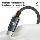 USB PD Cable Type C 120W Fast Charging Adapter Quick Charge 3.0 Data Cable For iPhone Samsung Xiaomi Huawei Mobile Phone Cable