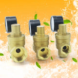 1/2" 3/4" 16bar Brass Water Pressure Regulator Reducer DN15 DN20 With Gauge Meter for Hydraulic Instability/Purifier