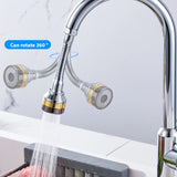 Water Tap Bubbler Extender 360 Rotate Kitchen 3 Mode Universal Kitchen Faucet Nozzle Aerator Water Saving Filter Shower Head