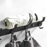 Black Robe Hooks Towel Hanger Nail Wall Rack Hooks Coat Clothes Holder for Bathroom Kitchen Accessories Multifunctional Hooks