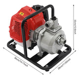 2 Stroke 43CC Gasoline Engine Water Pump Hand-pulled Startup 1.25KW Single Cylinder Floor Mounted