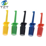 10Pcs Mini Single Test Hook Clip Test Probe for Electronic Testing Grabber Small Size Round Crocodile Clip Hook Test Clip
