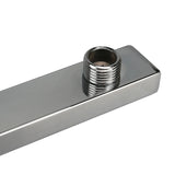 40cm Shower Extension Arm 304 Stainless Steel Wall Mounted Silver Polished Extra Arm Bathroom Bracket Bar For Rain Shower Head