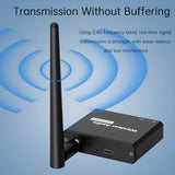 50M 2.4G Wireless Transmitter Receiver Digital to Audio Analog Converter with 3.5MM RCA Jack For Amplifier Speaker TV Box DVD PC