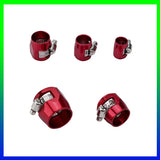 1pc AN4 AN6 AN8 AN10 AN12 Car Hose Finisher Clamp Universal Hose Clamps Radiator Modified Fuel Pipe Clip Buckle Oil End Finishe