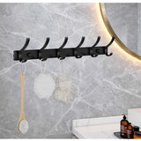 Black Robe Hooks Towel Hanger Nail Wall Rack Hooks Coat Clothes Holder for Bathroom Kitchen Accessories Multifunctional Hooks