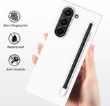 Luxury Skin Feeling PC Case for Samsung Galaxy Z Fold 6 5 Phone Case With S Pen Holder and Pen Stylus Storage Slot ZFold 6 Cover