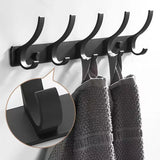 Black Robe Hooks Towel Hanger Nail Wall Rack Hooks Coat Clothes Holder for Bathroom Kitchen Accessories Multifunctional Hooks