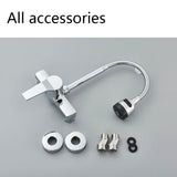 Grifo de cocina cepillado negro, instalado en la pared, 2 modelos, grifo de fregadero de agua fría, grifo de olla de olla 360