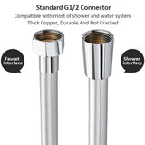 Professional Replacement Handheld Shower Head Hose PVC Explosion-proof Spray Water Pipe Anti Winding Flexible Faucet Hose Toilet