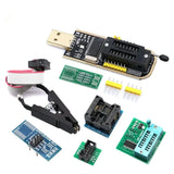 SOP8 SOIC8 Test Clip For EEPROM 93CXX / 25CXX / 24CXX Adapter + CH341A 24 25 Series Flash BIOS USB Programmer Module DIY Kit
