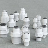 Straight Ro Quick Water Fitting 3/8" Hose Pipe 1/2" Male Female Thread Coupling Connector Water Filter Reverse Osmosis Parts