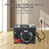 TUXING 300Bar 4500Psi PCP Air Compressor High Pressure Compressor with Built-in 12V Portable Power Adapter Fan Auto-stop TXES062