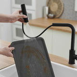 Flying Rain Pull-Out Faucet For Hot and Cold Washing Vegetable Basin Sink Splash Proof Retractable Stainless Steel Kitchen Fauce
