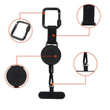 Retractable Anti-Theft Phone Holder Cellphone Lanyard Strap Smartphone Safety Tether with Belt Clip Cellphone Lanyard for Travel