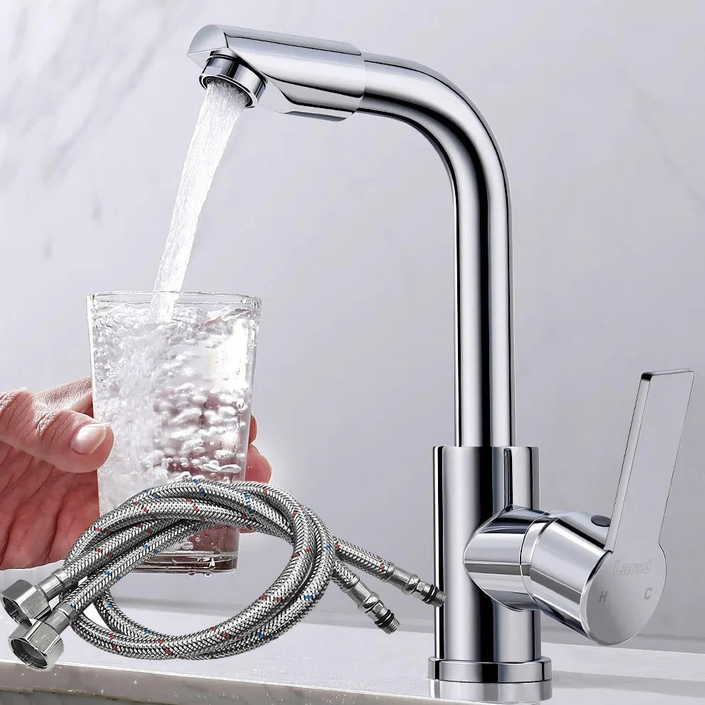 Rotatable Basin Faucet For Kitchen and Bathroom Dual-use Splash-proof Hot and Cold Water Faucet